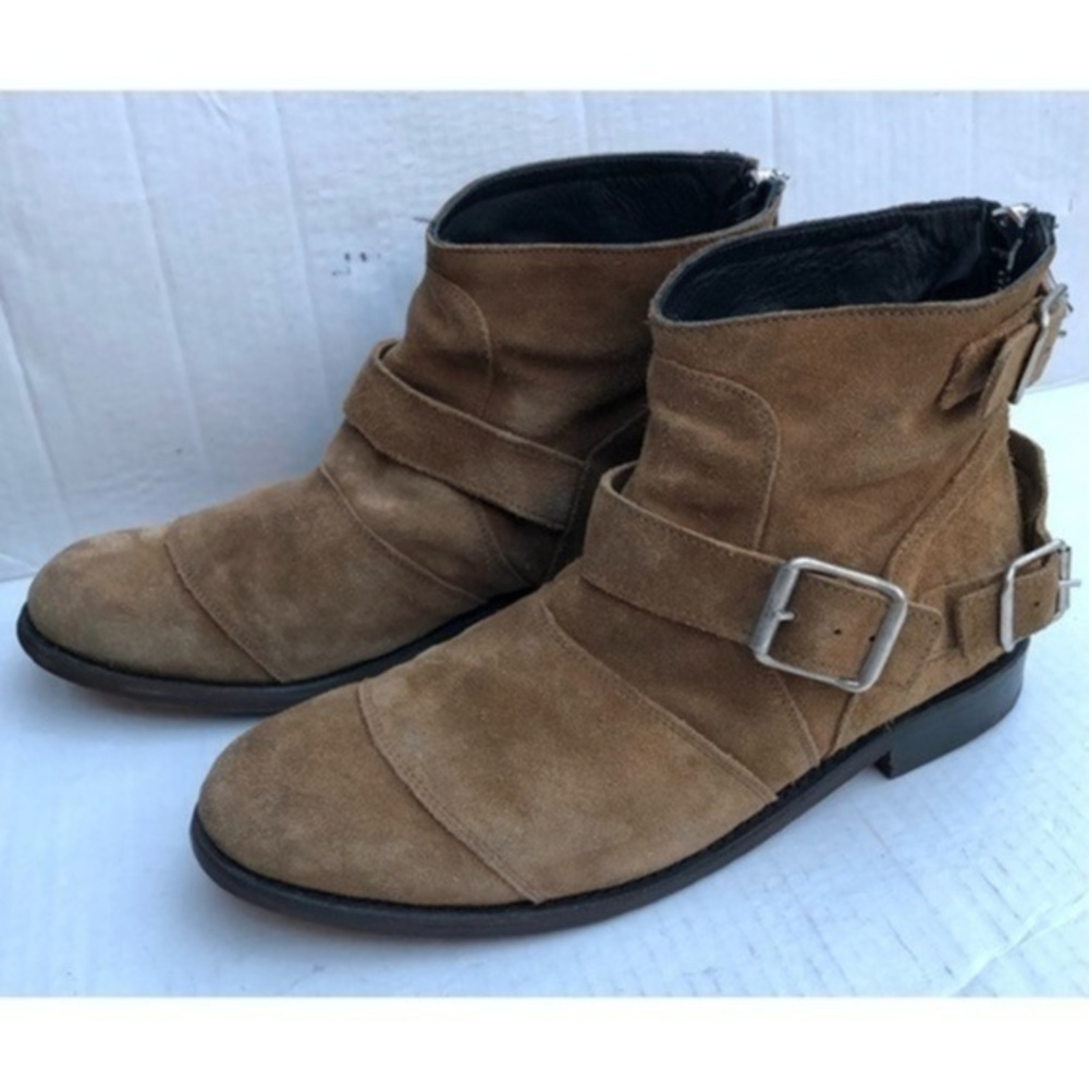 Balmain Suede Ankle Boots